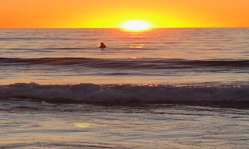 Autumn sunset at Del Mar